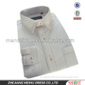 new men's white oxford shirt with red stitches